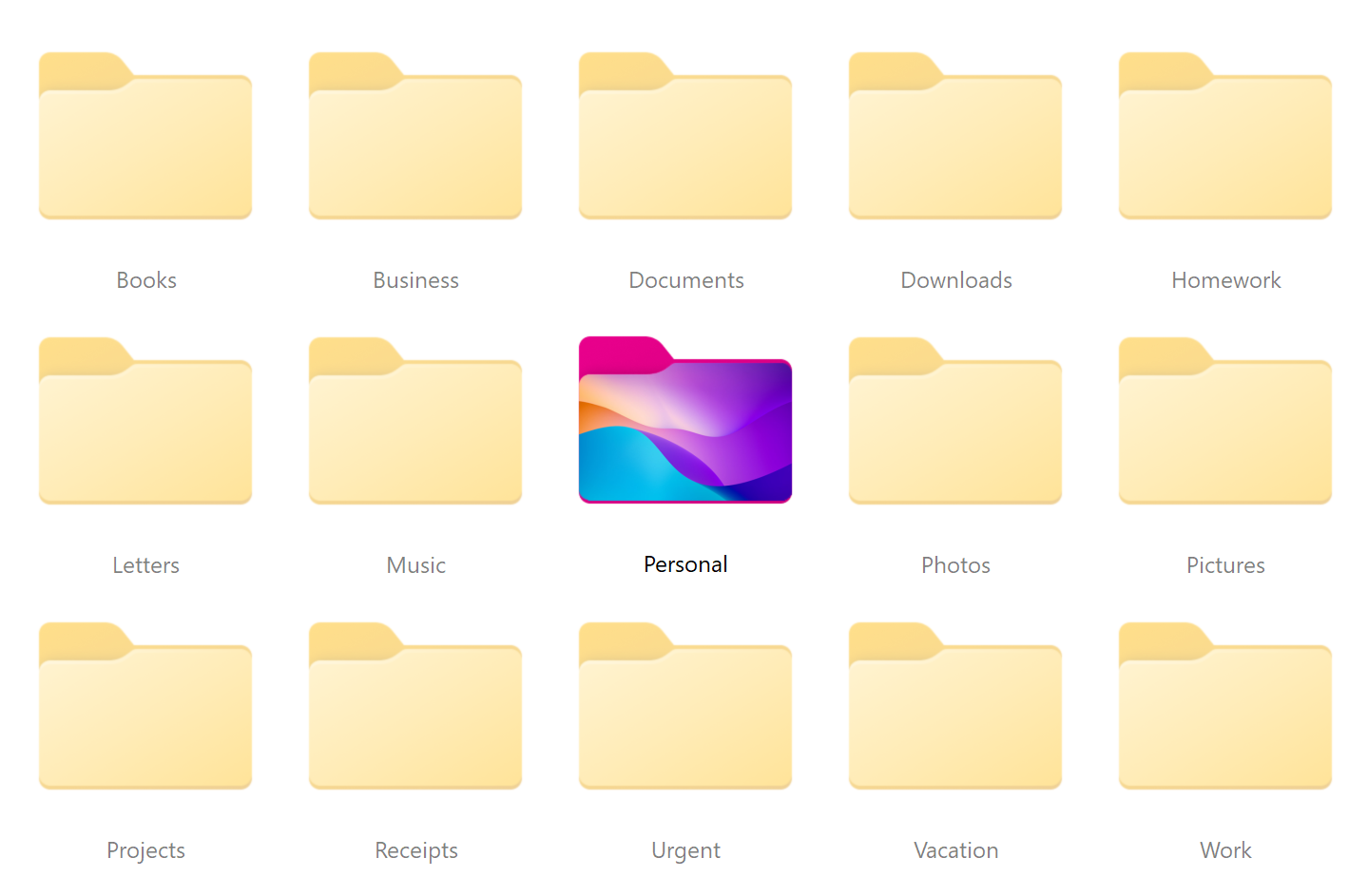 Organize your folders more easily