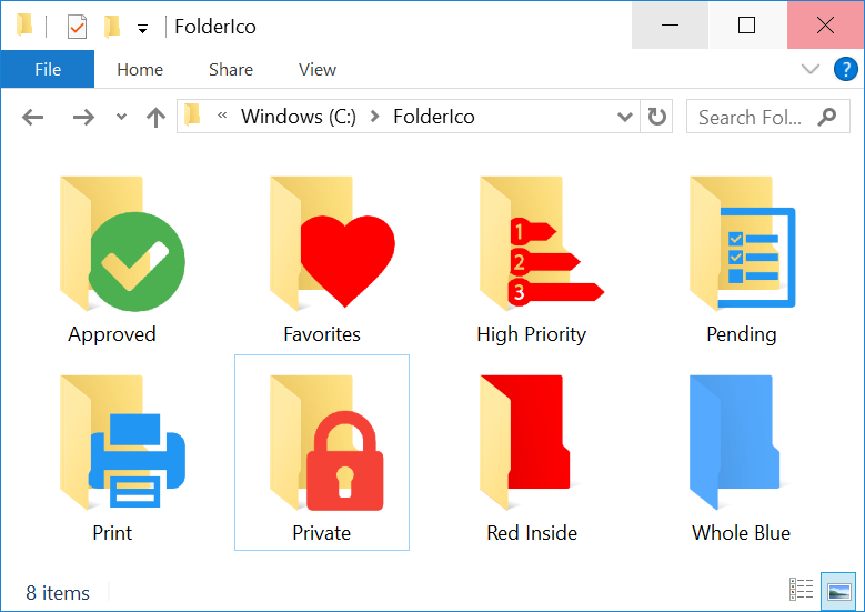 custom icons for shared network folders