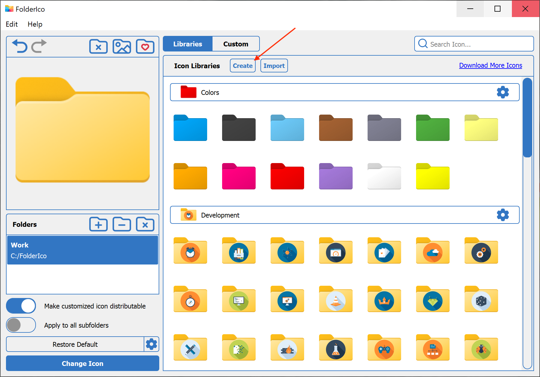 Create a new FolderIco library