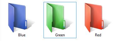 informative folder icons