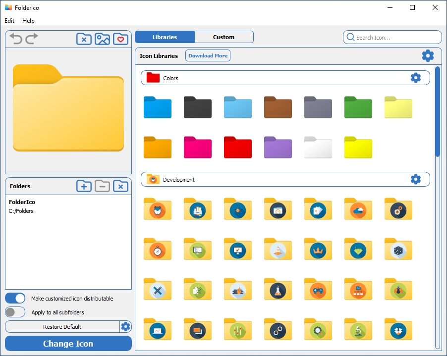 open FolderIco from context menu